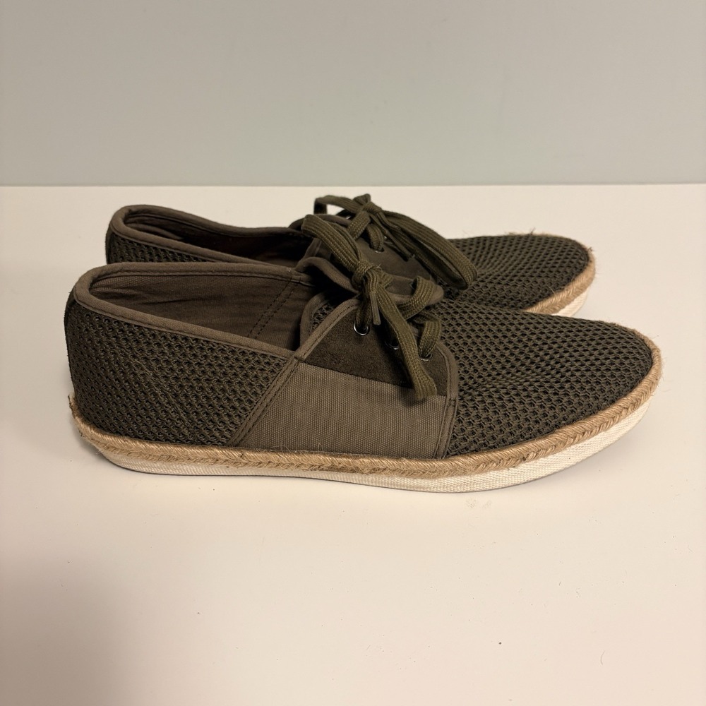 Gola Olive Green Slipway Sneakers Men Size 9 Gola Mesh Lace-Up CMA038